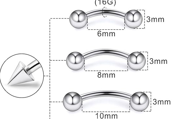 0083 titanium body piercing jewelry curved rings titanium body piercing jewelry curved rings